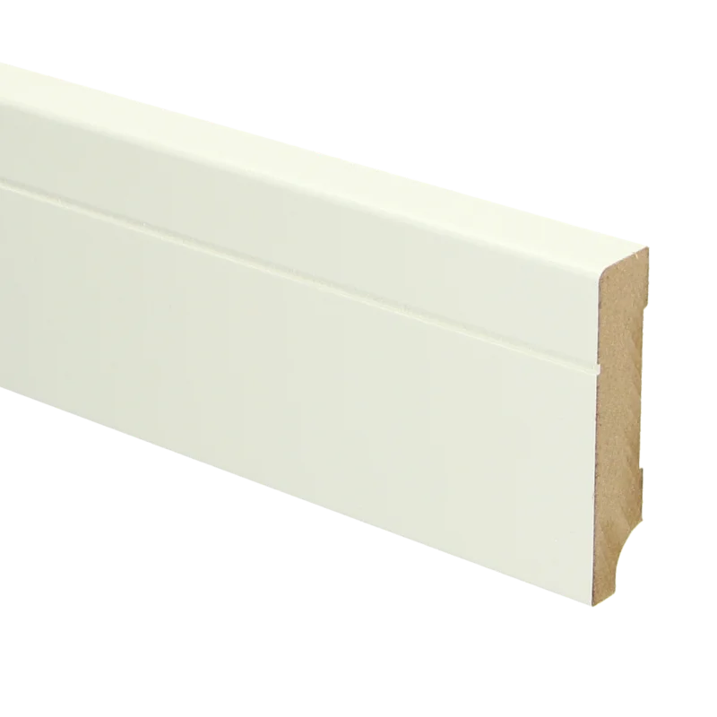 MDF Tijdloze Plint 70x15 RAL 9010 Zuiver Wit 16089 Flitsaanbieding